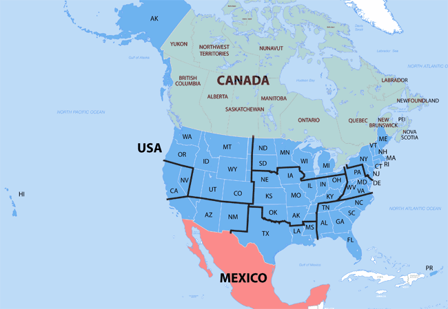 JEOL USA Service Map