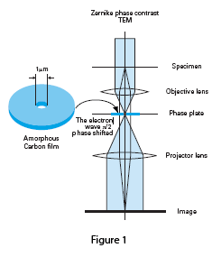 Figure 1: Zernike phase plate TEM