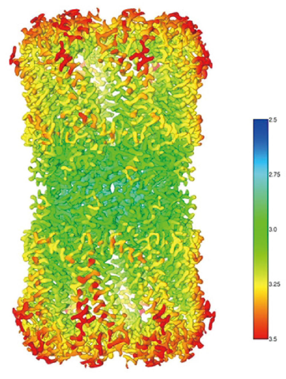 Cryo-electron tomogram of isolated exosomes with a hole-free phase plate.