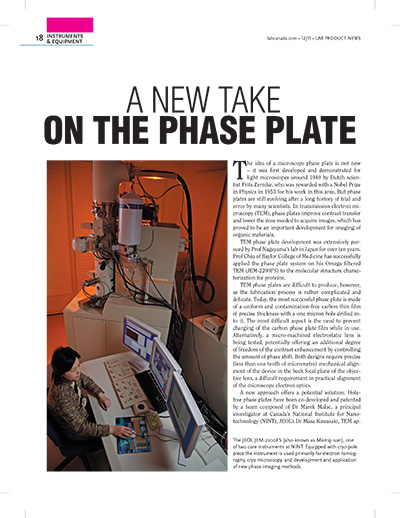 A New Take on the Phase Plate | JEOL Resources