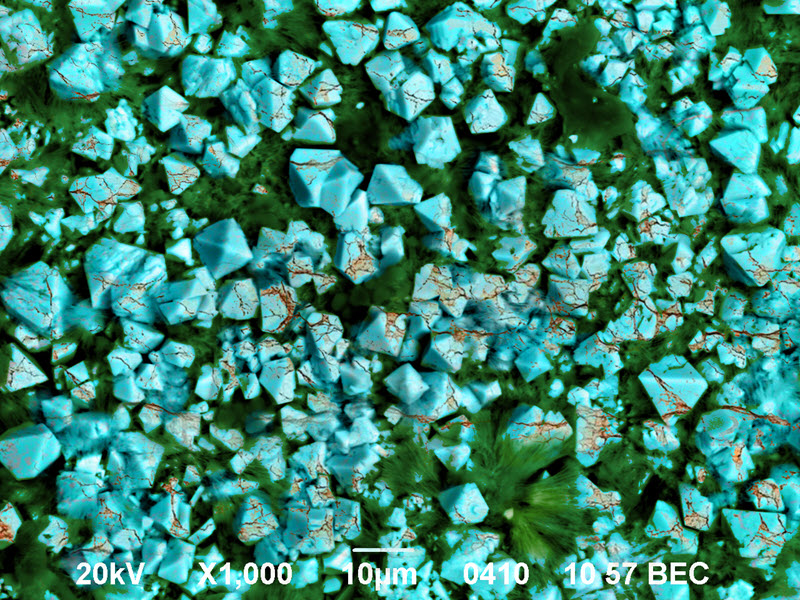 SUBJECT: Gallium arsinide nanocrystalline surface. Surface obtained by electrochemical etching; CREDIT: Sergey Simchenko, SSTehnology; METHOD/INSTRUMENT: JEOL JSM-6490