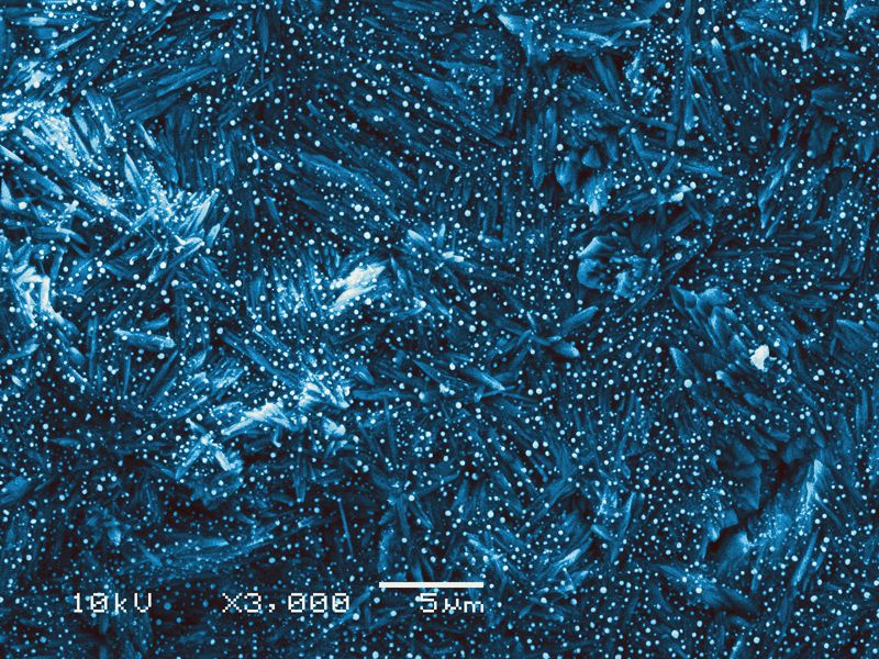 SUBJECT: Sapphire unpolished surface uniformly covered by a 5 nm-thick Ni thin film used as substrate for growth of boron-based nanostructures; CREDIT: Image CREDIT: Dr. Zhe Guan (via Siang Yee Chang & Assoc. Professor Dr. Terry T. Xu) 
