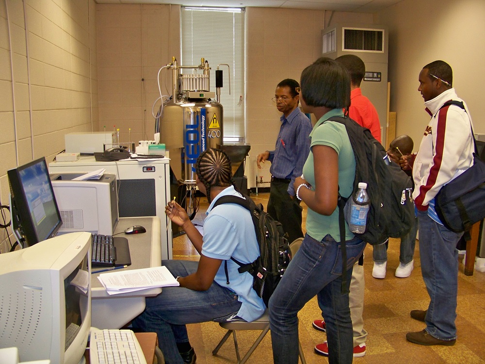 Prof. Nwokogu with his students